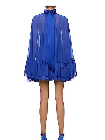 Alice + Olivia Zenon Cape Mini Cocktail Dress (view 2)