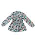 Matilda Jane 100% Polyester Floral Multi Color Green Pink Long Sleeve Blouse Size L - photo 2