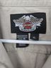 Harley Davidson 100% Cotton Tan Button-Down Shirt Size XL - photo 3