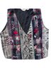 Jane Ashley Plaid Multi Color Vest Size L - photo 2