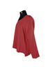 Flax 100% Linen Solid Red Long Sleeve Top Size S - photo 5