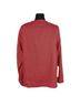 Flax 100% Linen Solid Red Long Sleeve Top Size S - photo 2