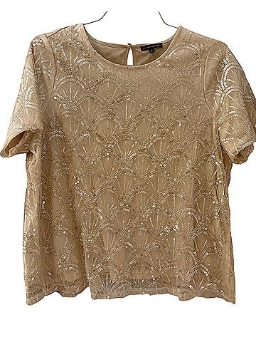 Adrianna Papell Short Sleeve Blouse (view 1)