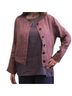 Flax 100% Linen Print Purple Jacket Size S - photo 1