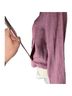 Flax 100% Linen Print Purple Jacket Size S - photo 7