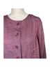 Flax 100% Linen Print Purple Jacket Size S - photo 14