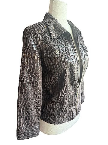 Ruby Rd. Faux Leather Jacket (view 2)