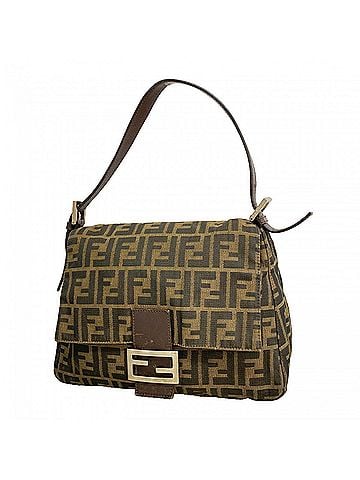 Fendi Fendi Zucca Mamma Bucket Nylon Canvas Handbag, Brown, Women's (view 1)