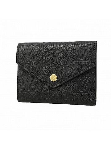 Louis Vuitton Louis Vuitton Tri-fold Wallet Monogram Empreinte Portefeuille Victorine M64060 Noir (Women's) (view 1)