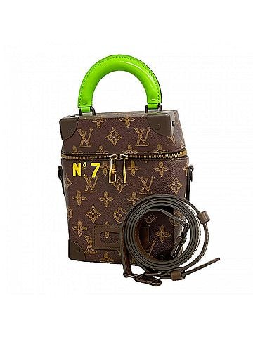 Louis Vuitton Louis Vuitton Monogram (No. 7) Vertical Box Trunk Handbag M59664 Brown 2-way bag for men (view 1)