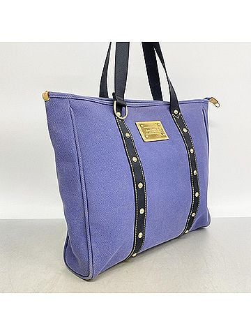 Louis Vuitton Louis Vuitton Antigua Cabas GM Tote Bag M40084 Blue Women's (view 2)