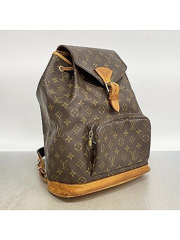 Louis Vuitton Louis Vuitton Monogram Montsouris GM Backpack/Daypack M51135 Brown (Women's) (view 2)