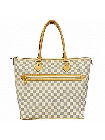 Louis Vuitton Louis Vuitton Damier Azur Saleya GM Tote Bag N51184 White Women's (view 1)
