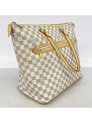 Louis Vuitton Louis Vuitton Damier Azur Saleya GM Tote Bag N51184 White Women's (view 2)