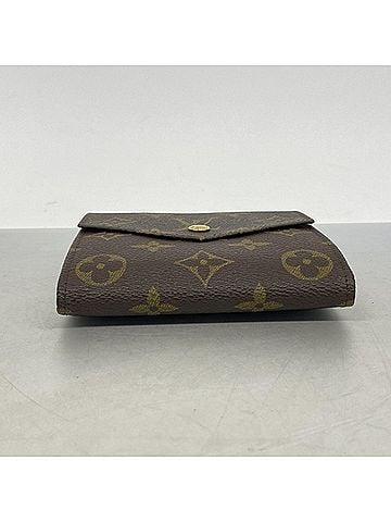Louis Vuitton Louis Vuitton Tri-fold Wallet Monogram Portemonnaie Billet Carte Credit M61660 Brown Women's (view 2)