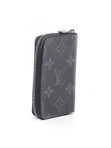 Louis Vuitton Louis Vuitton Zippy Coin Purse Vertical Monogram Eclipse Wallet - Men's Black M81662 (view 2)