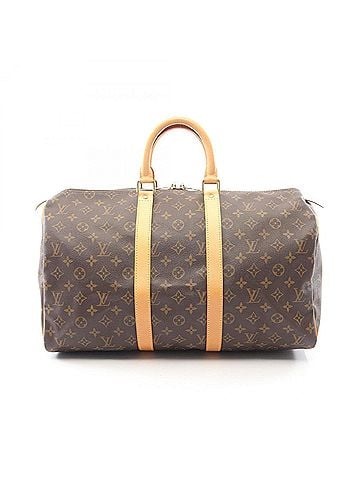 Louis Vuitton Louis Vuitton Keepall 45 Monogram Boston Bag Handbag, Coated Canvas Leather, Men's/Women's, Brown, M41428 (view 1)