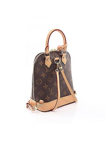 Louis Vuitton Louis Vuitton Alma Backpack, Monogram Pattern, Rucksack, Handbag, Coated Canvas, Leather, Monogram, Women's, Brown, M47132 (view 2)