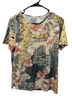 Blair 100% Polyester Floral Multi Color Short Sleeve Blouse Size M - photo 1