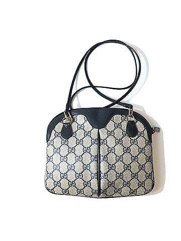 Gucci GUCCI 904 02 047 GG Supreme Shoulder Bag, Leather, Navy, Vintage, Women's (view 2)