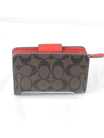 Coach COACH Women's Leather Bi-fold Wallet, Brown (view 2)