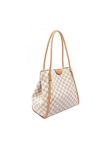 Louis Vuitton Louis Vuitton LOUIS VUITTON Propriano Damier Azur Tote Bag Handbag Coated Canvas Leather Women's White N44027 (view 2)