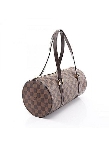 Louis Vuitton Louis Vuitton Papillon 30 Damier Ebene Handbag, Coated Canvas and Leather, Pattern, Women's, Brown, N51303 (view 2)