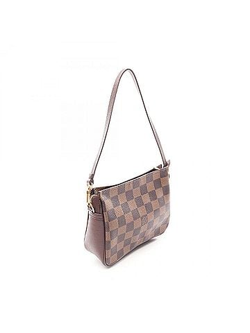 Louis Vuitton Louis Vuitton LOUIS VUITTON Trouse Makeup Damier Ebene Handbag, Coated Canvas Leather, Pattern, Women's, Brown, N51982 (view 2)