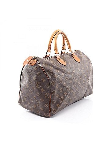Louis Vuitton Louis Vuitton Speedy 35 Monogram Handbag, Coated Canvas Leather, Women's, Brown, M41524 (view 2)