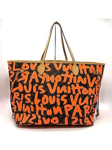 Louis Vuitton LOUIS VUITTON Neverfull GM M93702 Tote Bag Shoulder Monogram Graffiti Orange Men's Women's (view 1)