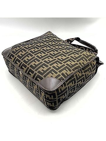 Fendi FENDI Zucca Tote Bag Handbag Canvas Leather Brown Women's (view 2)