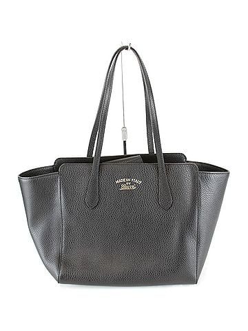 Gucci GUCCI 354408?520981 Leather Tote Bag, Black, Women's (view 1)