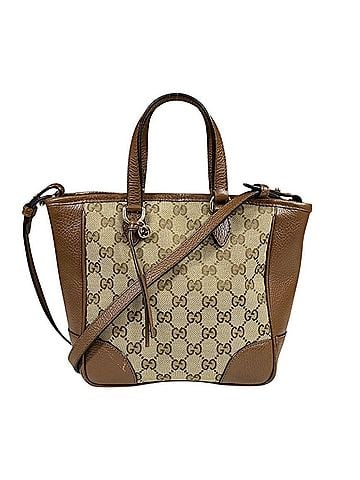 Gucci Gucci GG Canvas Shoulder Bag, Handbag, 449241, Beige, Women's, Used, 2-way (view 1)