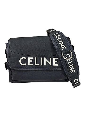Céline Celine Small Trekking Messenger Bag Shoulder Handbag Nylon 110062DMT.38SI Black Men's CELINE Used (view 1)