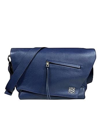 Loewe Loewe Anton Messenger Bag Anagram Shoulder Handbag Leather 307.41 Navy Men's LOEWE Used (view 1)