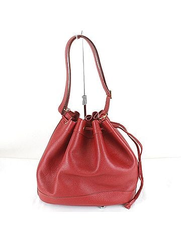 Hermès HERMES Market GM Shoulder Bag, Leather, Red, Women's (view 1)