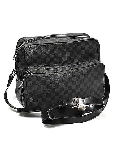 Louis Vuitton LOUIS VUITTON Louis Vuitton Damier Graphite Io N45252 Shoulder Bag Canvas Black Men's (view 1)