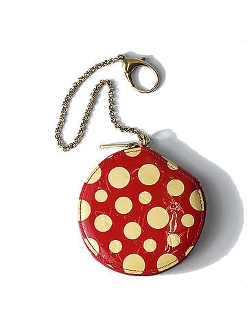 Louis Vuitton LOUIS VUITTON M91570 Portemonnaie Chapeau Vernis Coin Case, Polka Dot Pattern, Yayoi Kusama Design, Women's (view 1)