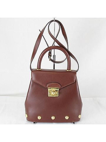 Salvatore Ferragamo Salvatore Ferragamo 2-way bag, shoulder leather, brown, women's. (view 1)