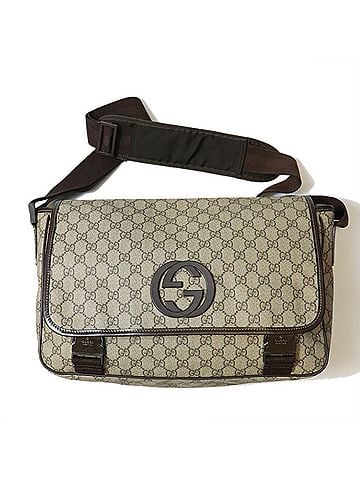 Gucci GUCCI 22366 Shoulder Bag, Interlocking G GG Supreme, Beige, Women's/Men's (view 1)