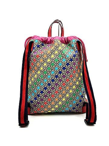 Gucci GUCCI Children's Backpack Daypack Rainbow Star GG Supreme Canvas Pink Red 550775 Kids Women's (view 2)