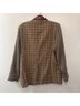 Steve Madden Plaid Brown Tan Black Blazer Size S - photo 5