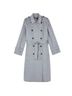 The Kooples Solid Gray Trenchcoat Size XL - photo 1