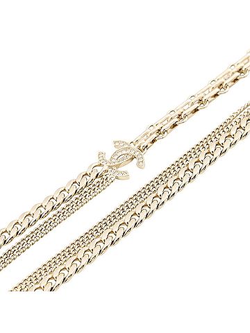 Chanel Chanel Necklace Coco Mark Rhinestone B25 K ABG553 CHANEL Women's NECKLACE (view 2)