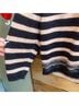 Moth Stripes Black Pink Cardigan Size XL - photo 4
