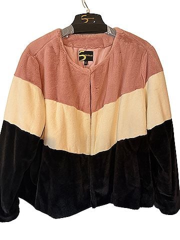 Serena Williams Signature Statement Faux Fur Jacket (view 1)
