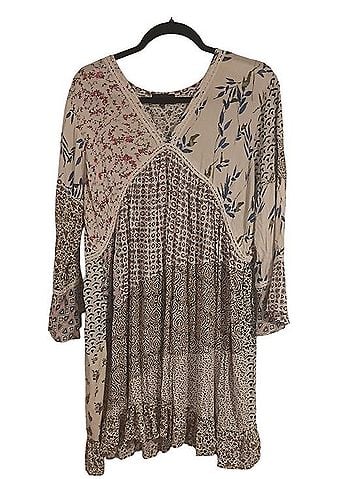 Fashion Fuse Bohemian Floral Patchwork Casual Dress (view 1)