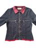 Eva & Claudi 80% Wool 16% Acrylic 2% Polyester 2% Other 100% Cotton Animal Print Black Red Jacket Size S - photo 2