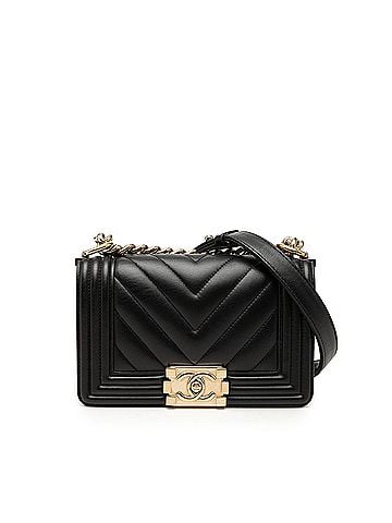 Chanel Small Chevron Lambskin Boy Flap (view 1)