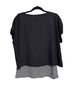Chico's Stripes Black White Short Sleeve Blouse Size 1 - photo 2